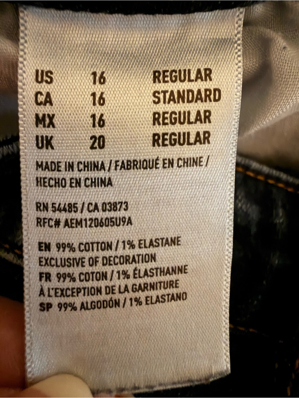 American Eagle Outfitters Kick Boot Jeans, Size 16 - Picture 5 of 5